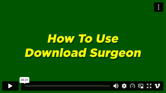 How To Use Download Surgeon